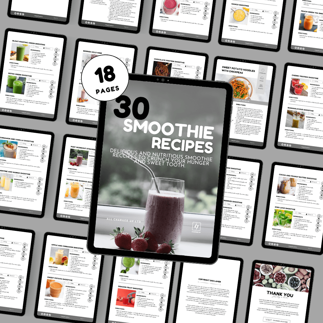 Need a quick breakfast you don’t have to chew? These 30 smoothie recipes are your new best friend. - Charged Up