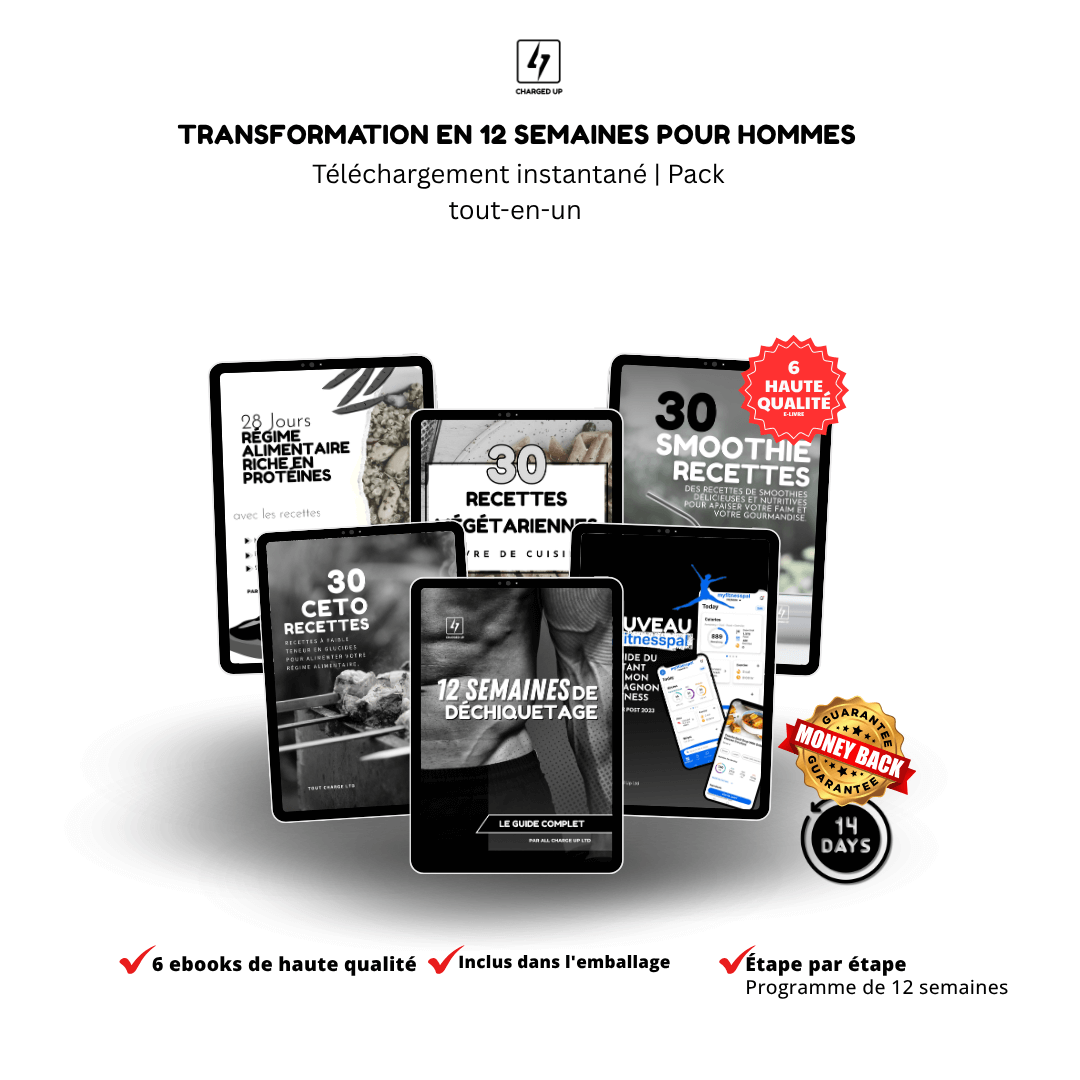 OFFRE À DURÉE LIMITÉE-Méga Pack Transformation Fitness & Nutrition - Charged Up