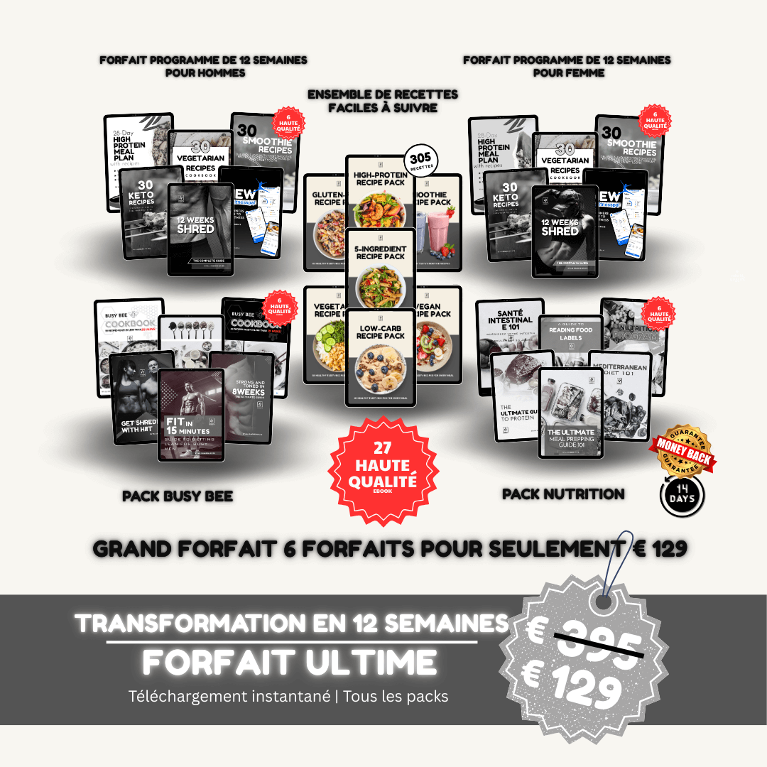 OFFRE À DURÉE LIMITÉE-Méga Pack Transformation Fitness & Nutrition - Charged Up