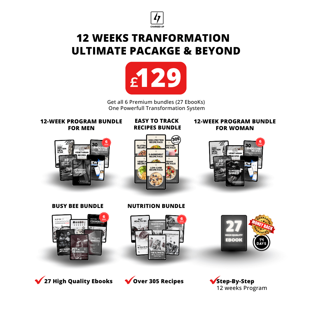 LIMITED TIME OFFER - Ultimate Fitness & Nutrition Mega Bundle - Charged Up